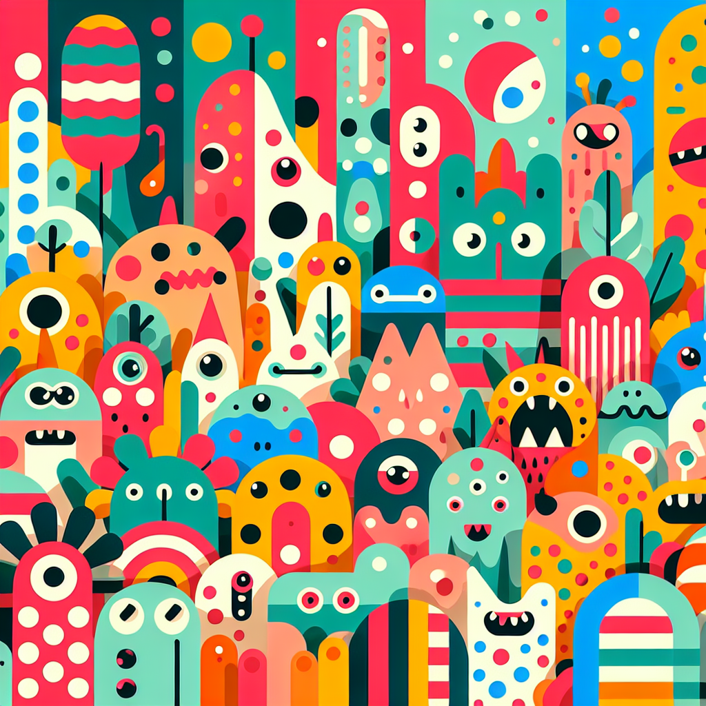 Kaleidoscope Creatures Paint By Numbers