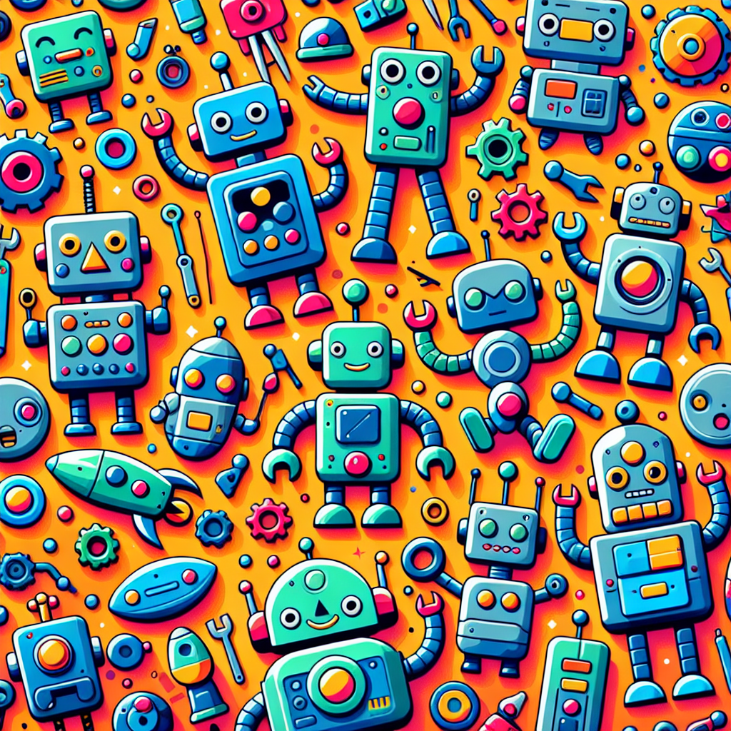 Robot Friends Fun Numbered Painting Kits