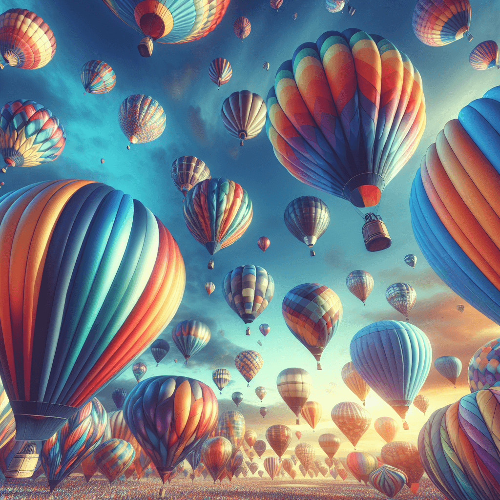 Vivid Balloon Fiesta Numbered Painting Kits