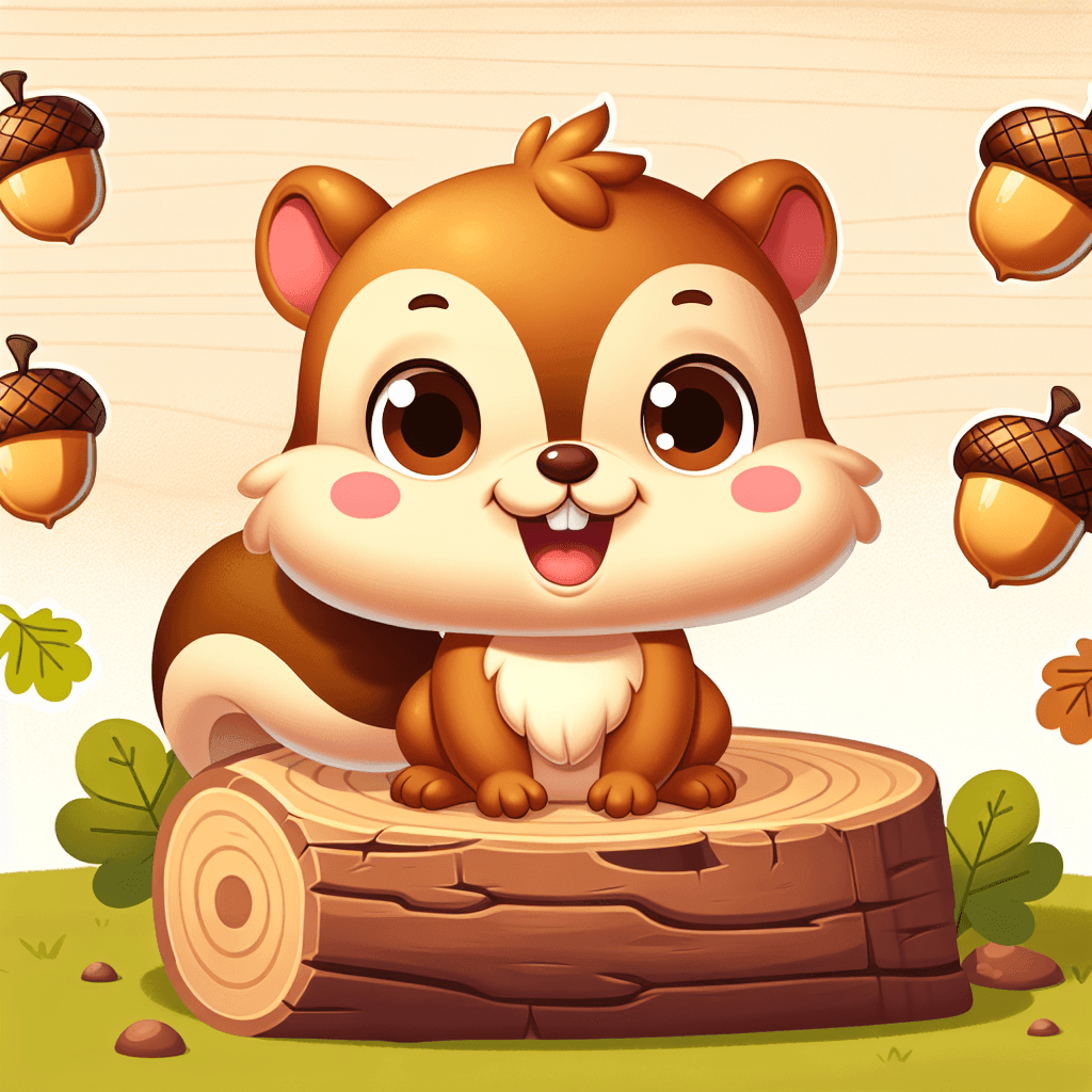 Cheeky Chipmunk Paint By Numbers Art