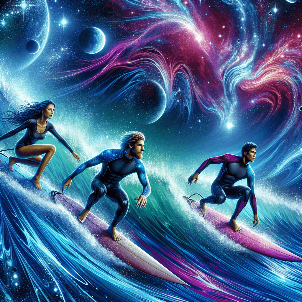 Cosmic Surfing Numbered Painting Kits