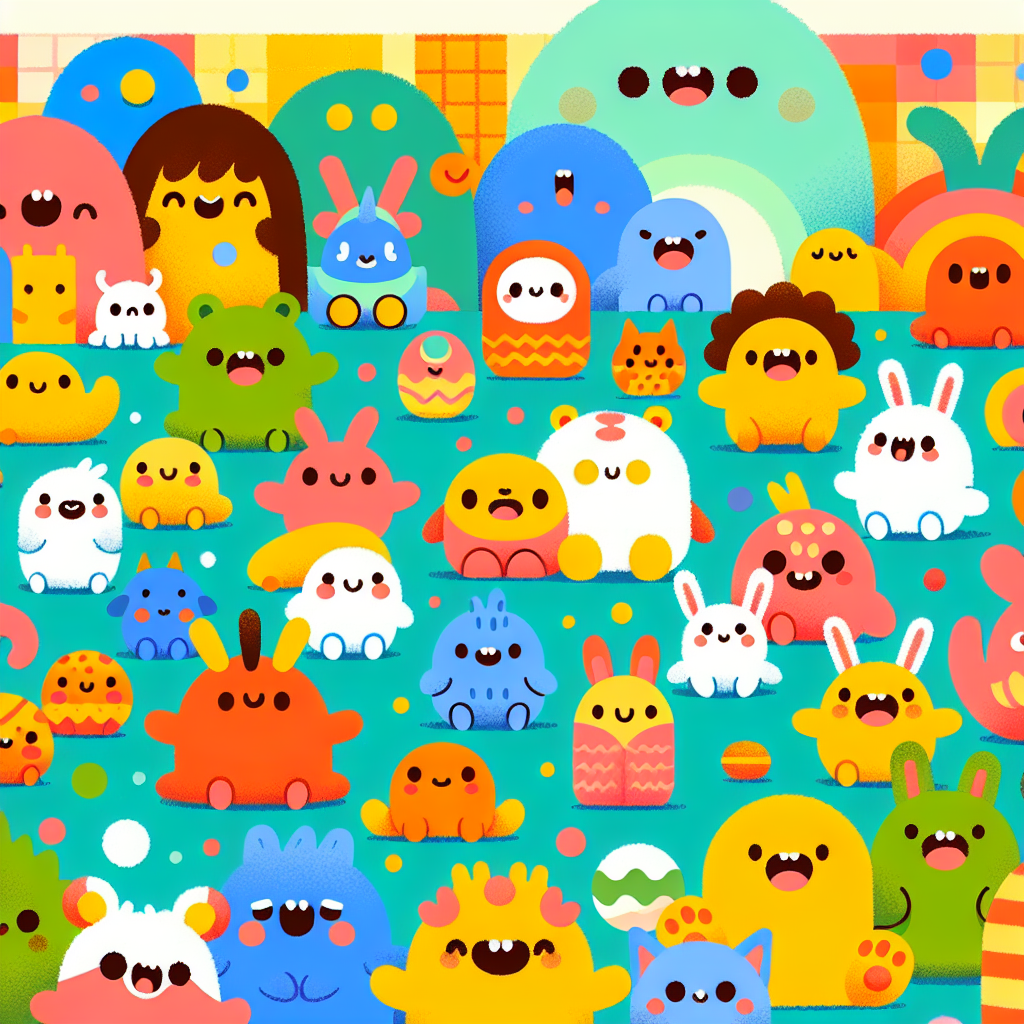 Cuddly Monster Friends Paint By Number