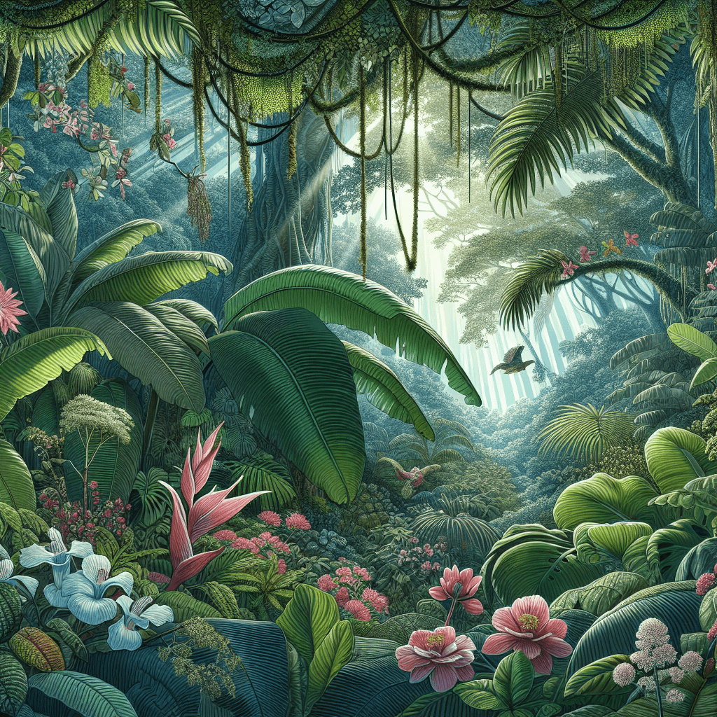 Glistening Rainforest Canopy Paint By Numbers