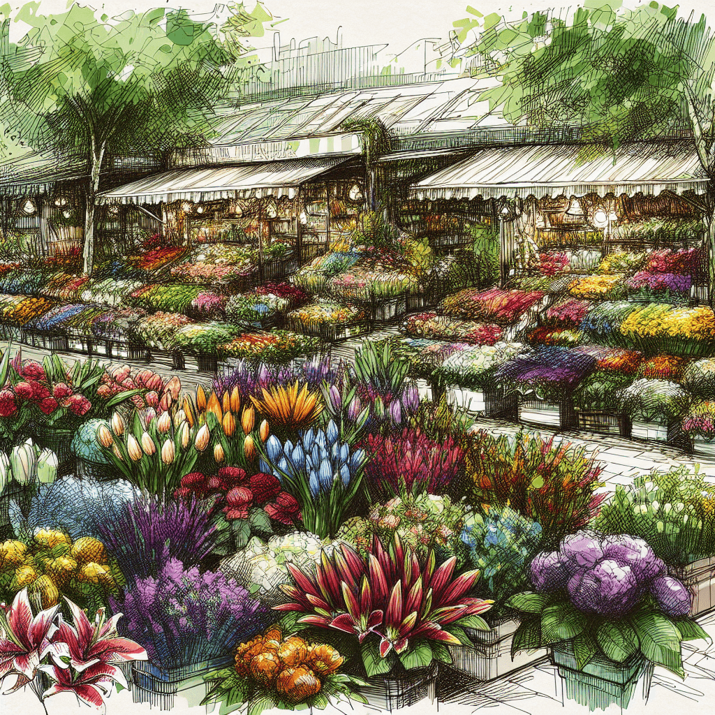 Cheerful Flower Market Paint By Numbers Kits