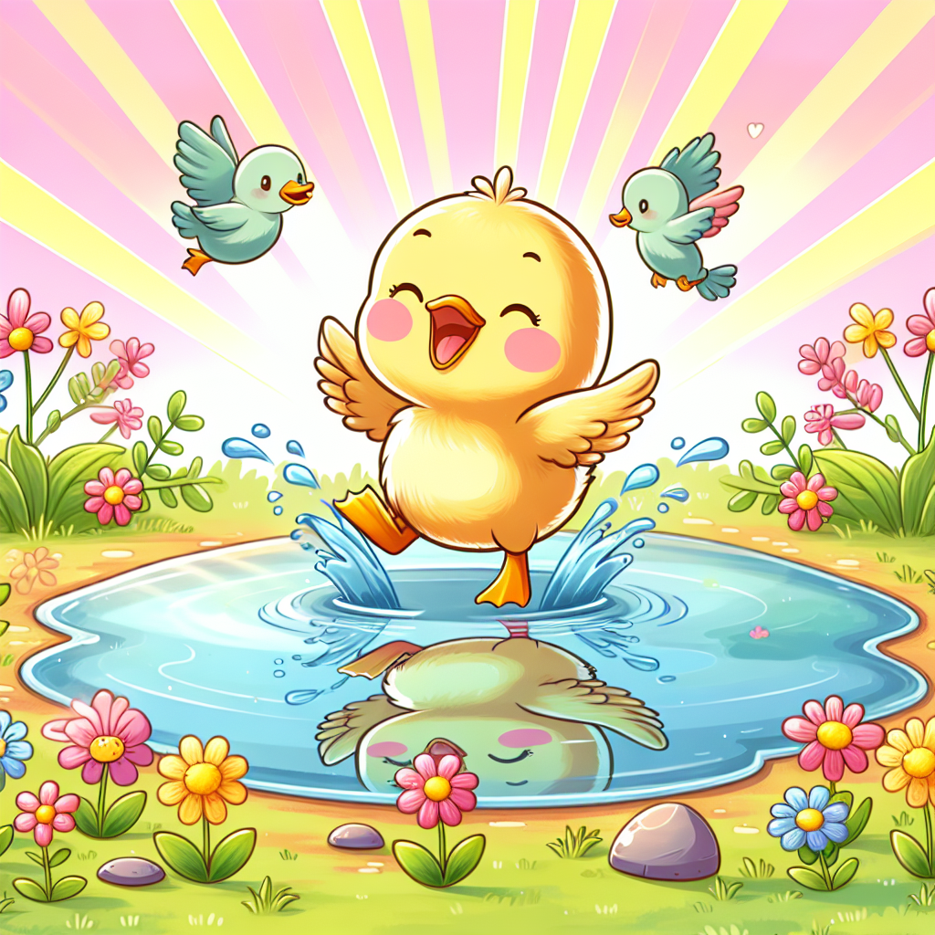 Playful Duckling Painting By Numbers Kit