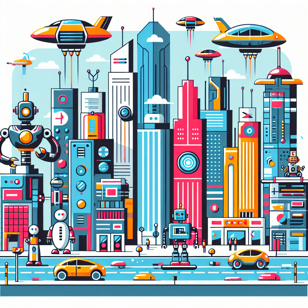 Robo Tech Cityscape DIY Paint By Numbers