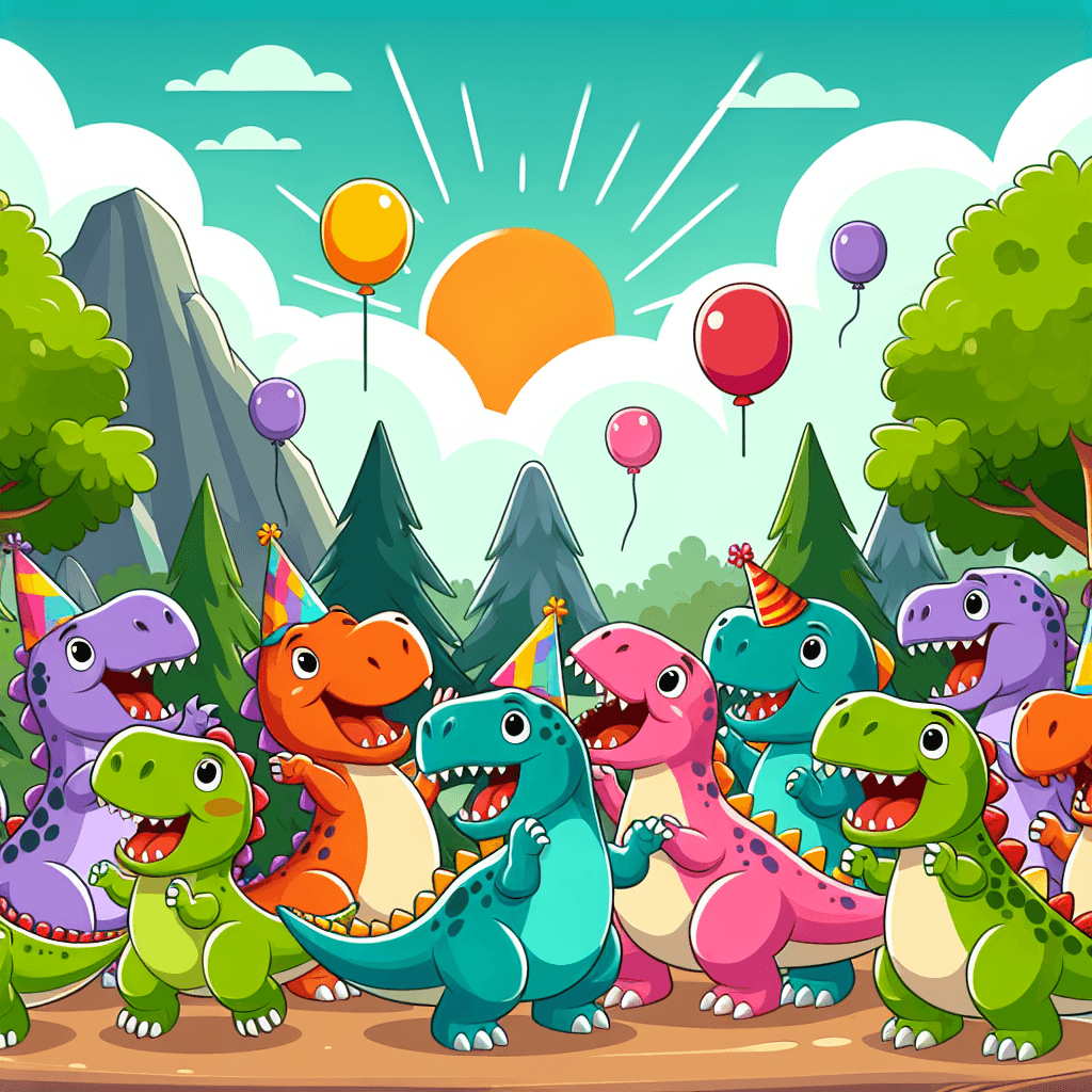 Exciting Dino Party Painting By Numbers Kit