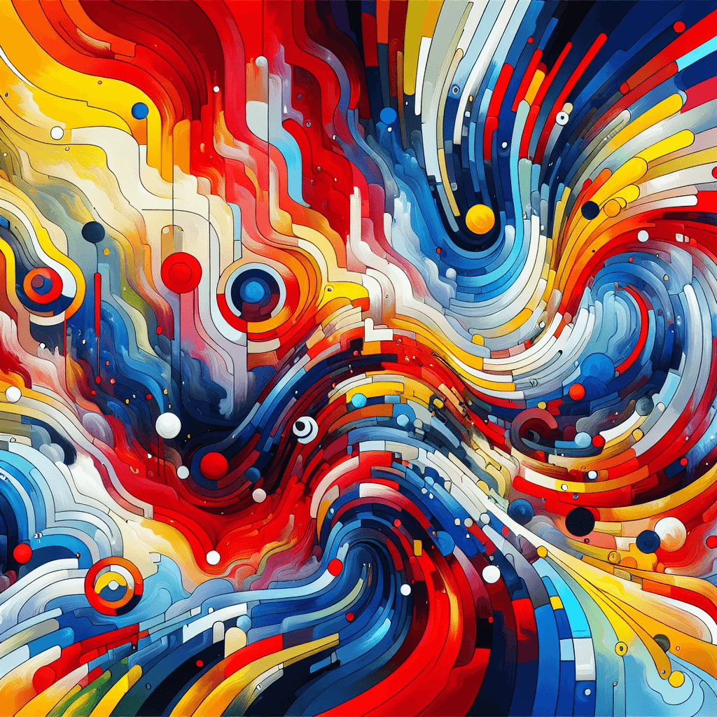 Vibrant Abstract Energy Paint By Numbers