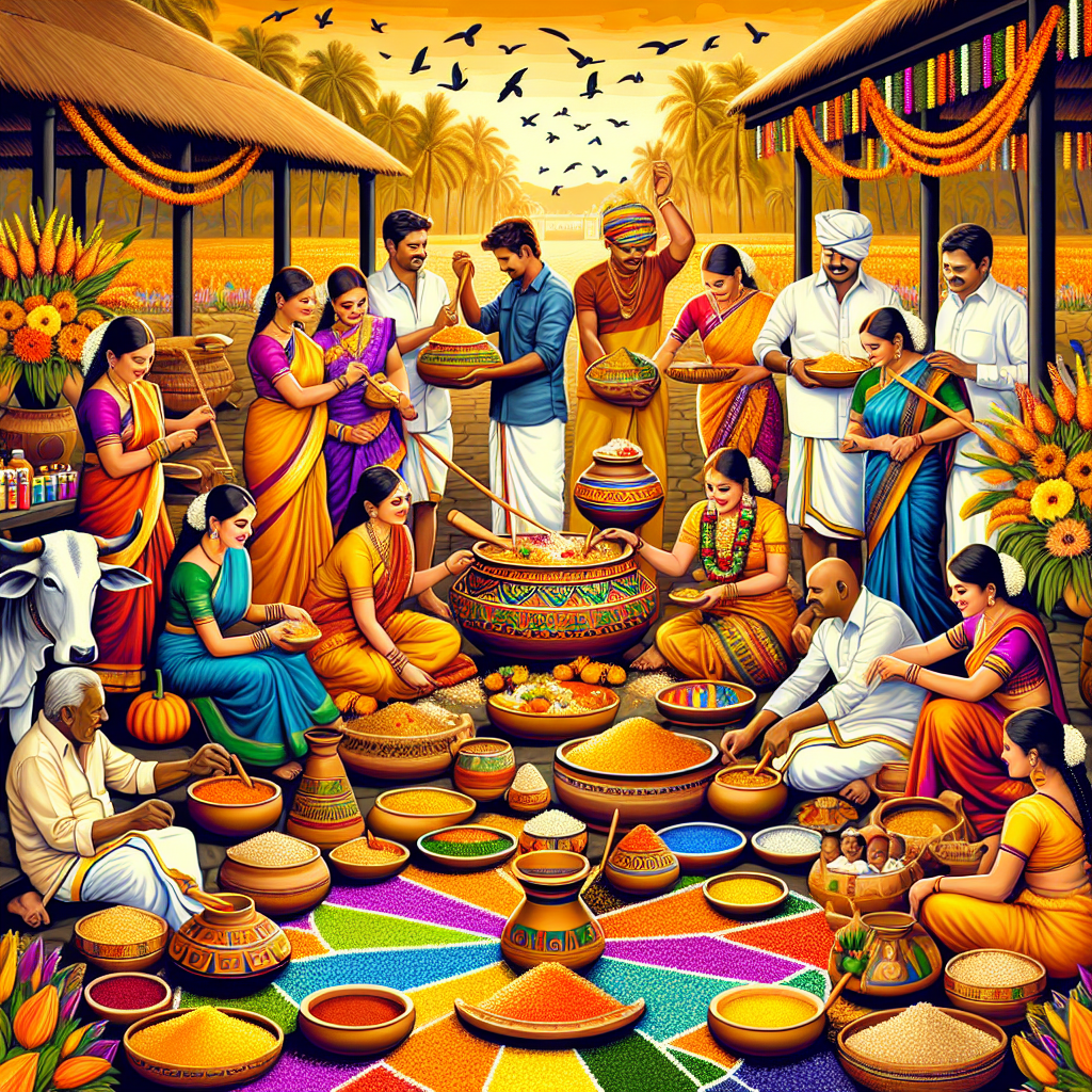 Pongal Festival - Chennai, India Painting Number Kit