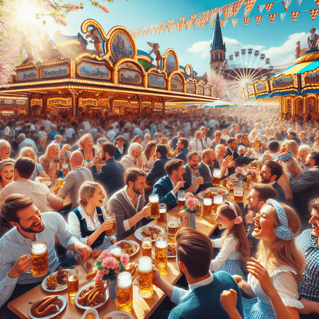 Frühlingsfest - Stuttgart, Germany Paint By Color