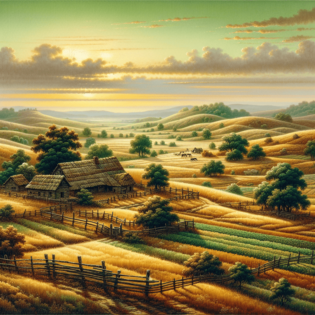 Nostalgic Rural Scene Paint By Numbers Kits