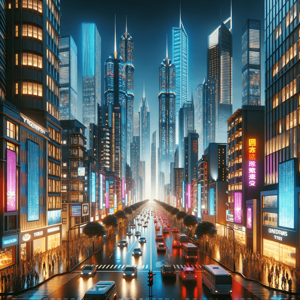 Bustling Cityscape Melodies Paint By Numbers Kits