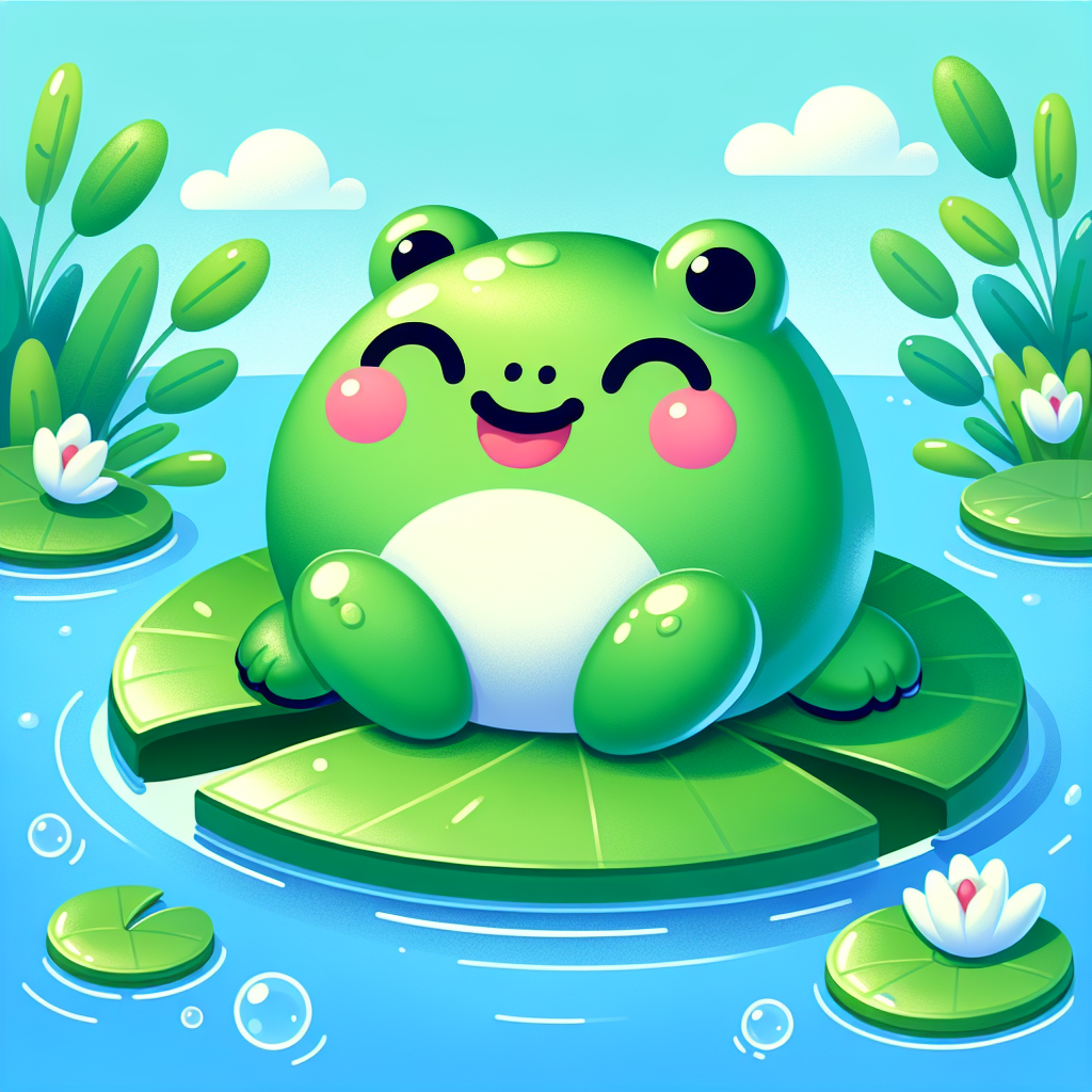 Happy Frog Painting By Numbers Kit