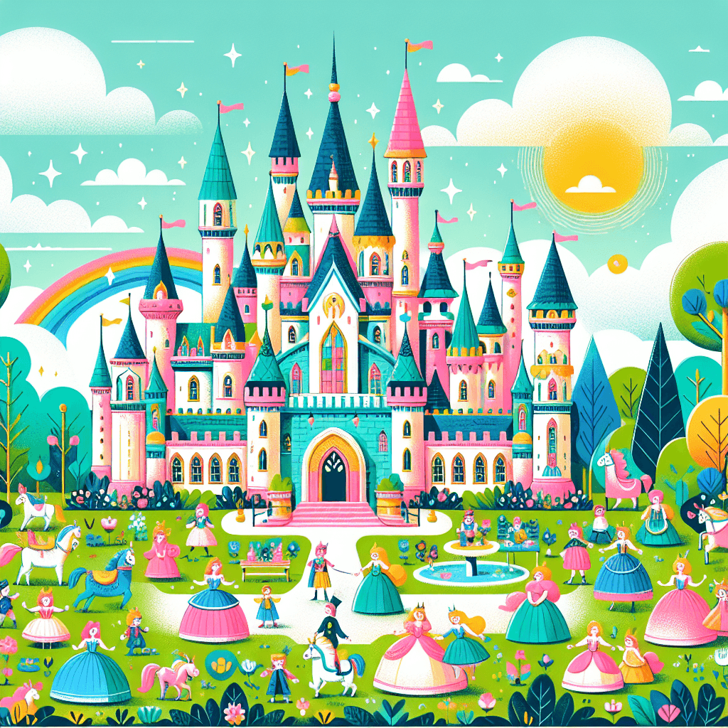 Friendly Fairy Tale Castle Paint By Numbers