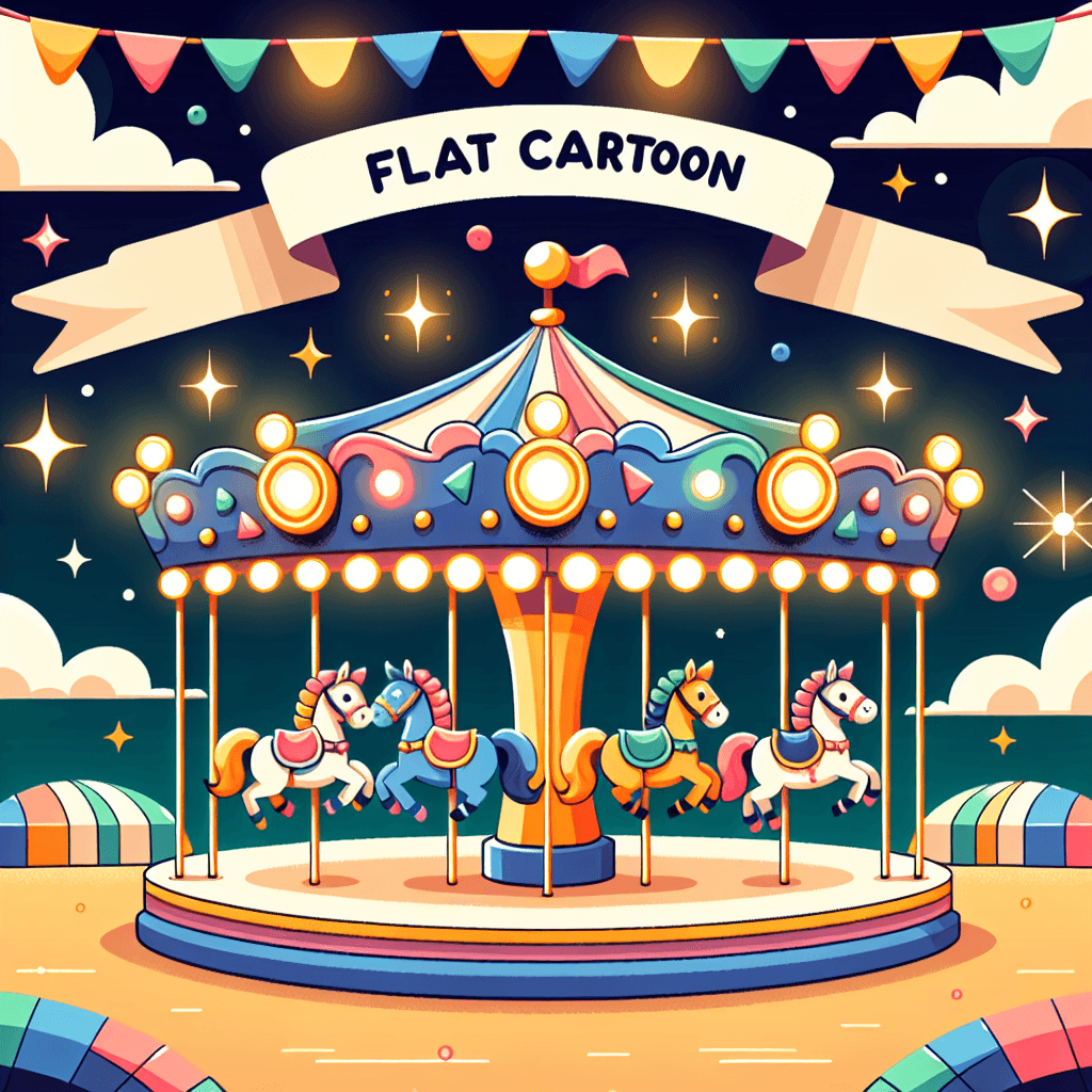 Colorful Carousel Dreams DIY Paint By Numbers