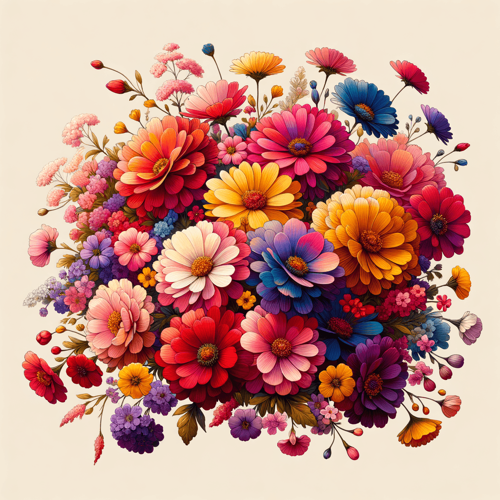 Floral Symphony Delight Numbered Painting Kits