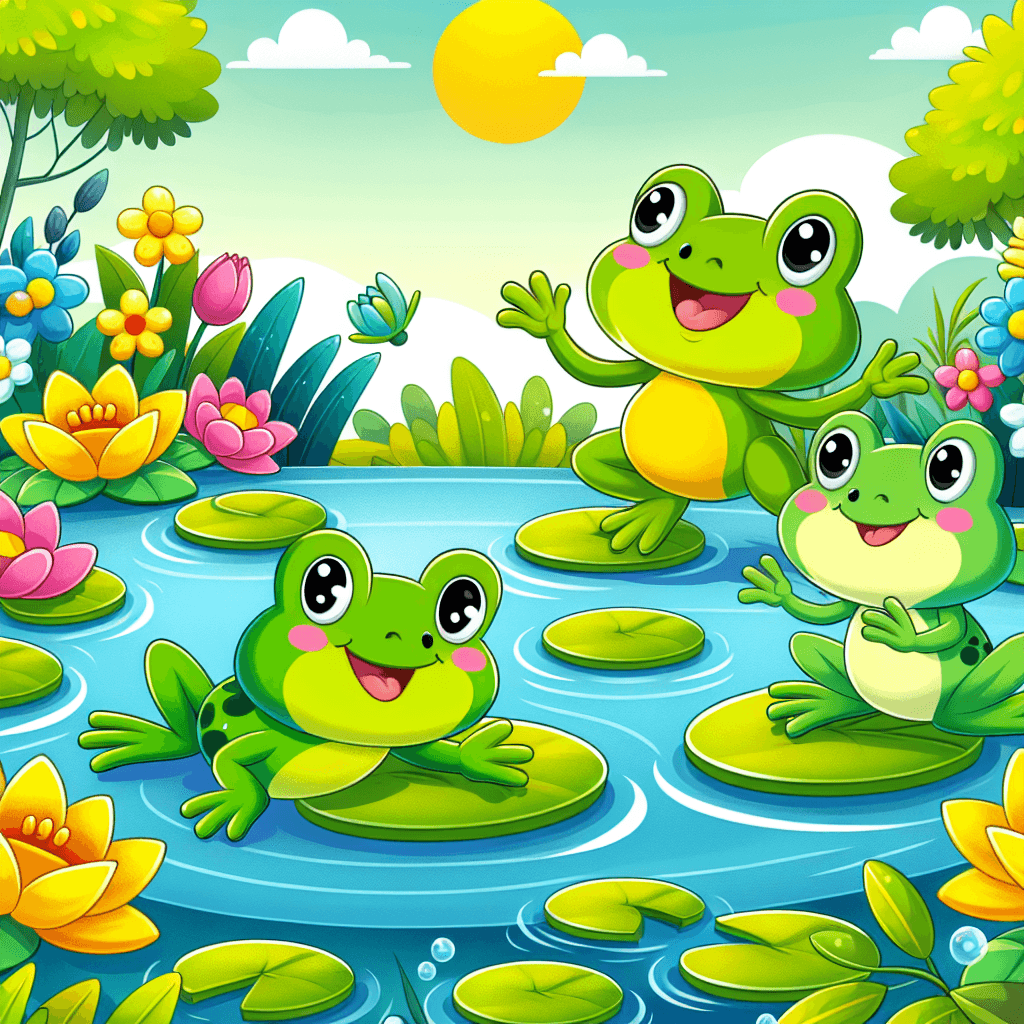 Froggy Friends On Adventure Numbered Painting Kits