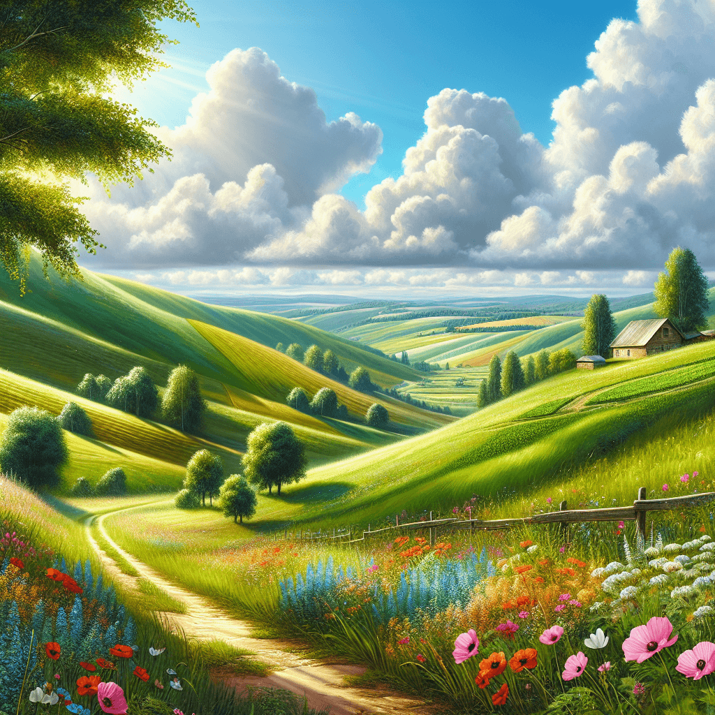 Sunny Countryside Escape Painting Number Kit
