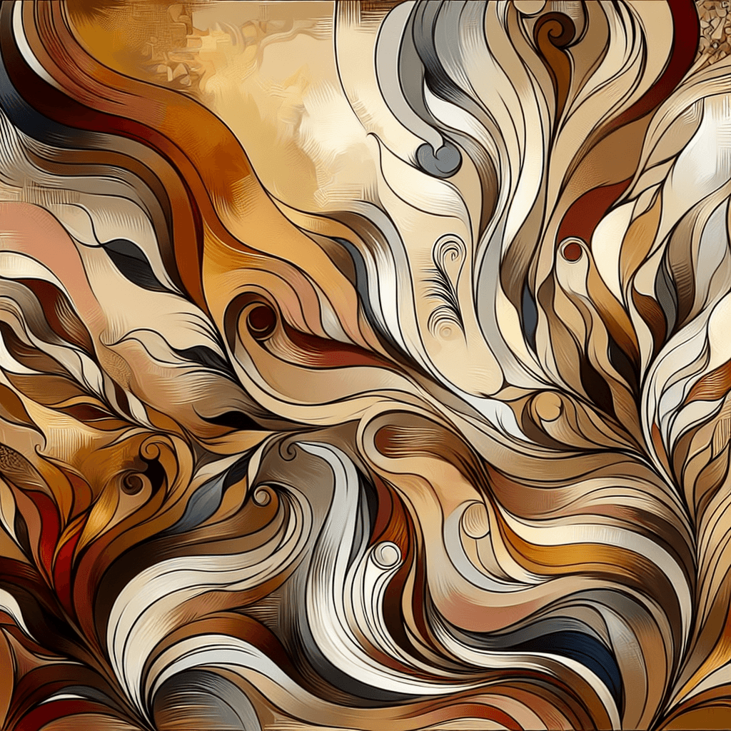 Abstract Earth Tones Paint By Numbers