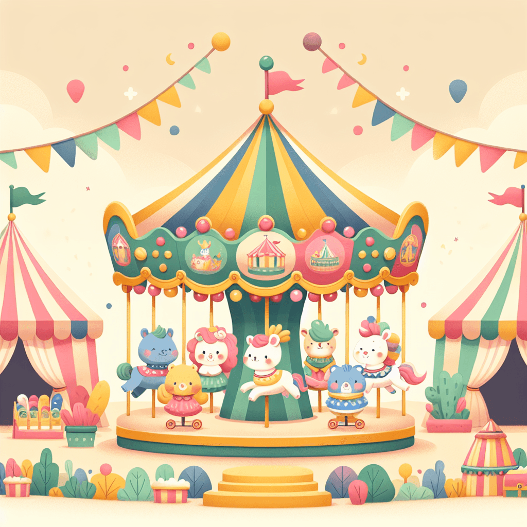 Magic Kingdom Carousel Painting By Numbers Kit