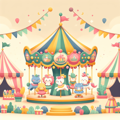 Magic Kingdom Carousel Painting By Numbers Kit