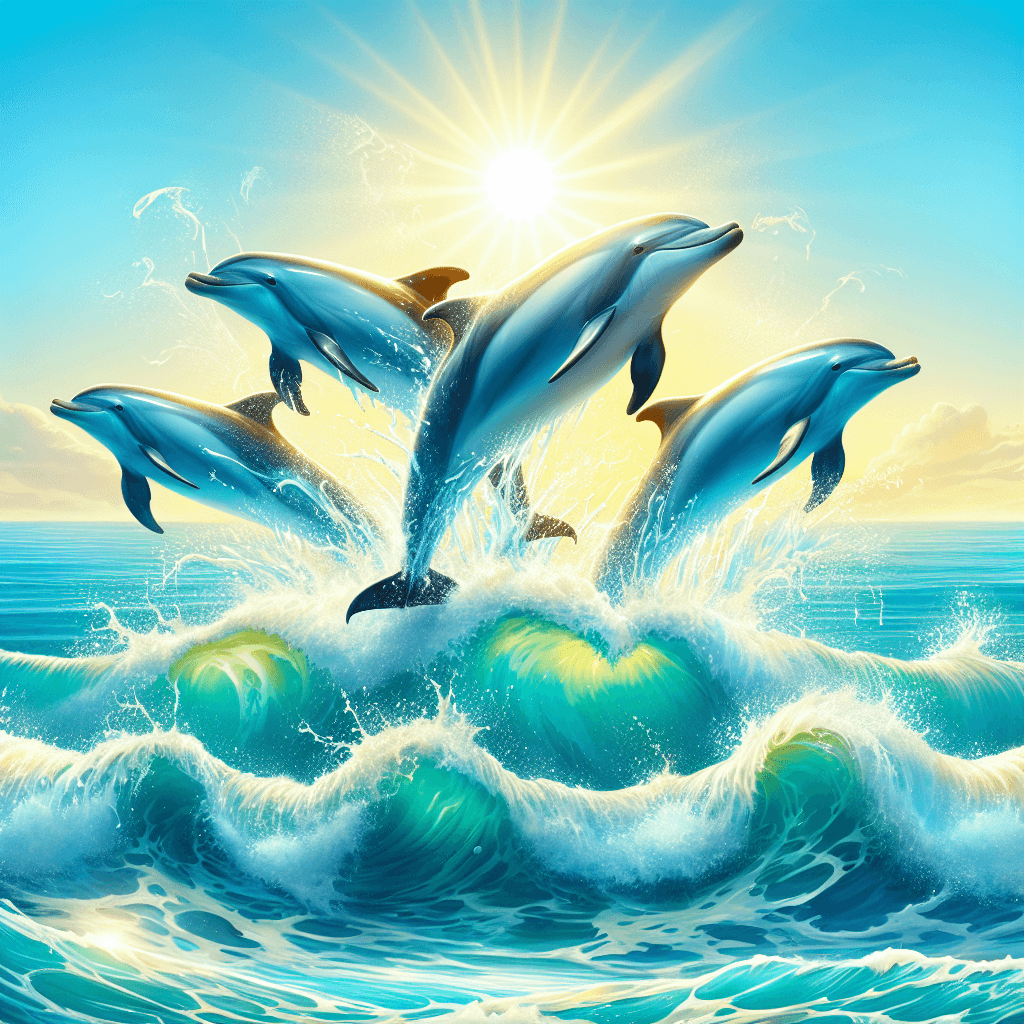 Radiant Dolphin Ocean Voyage Paint By Numbers