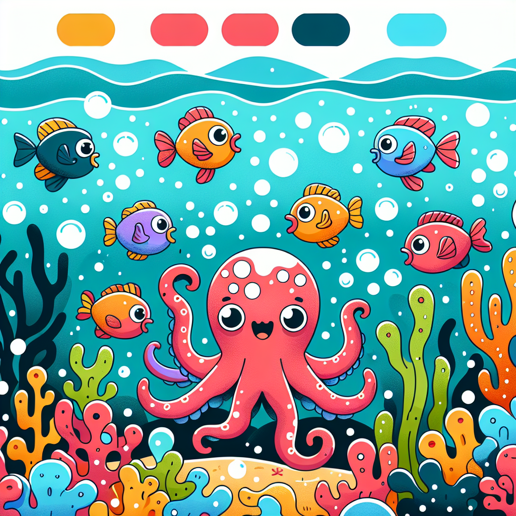 Cute Undersea Adventure DIY Paint By Numbers