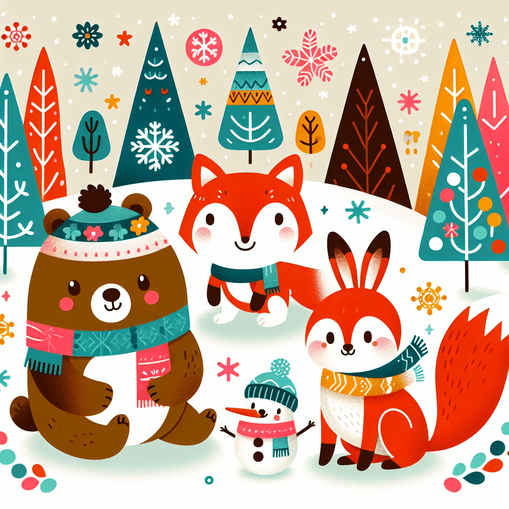 Wacky Winter Animals Paint By Color