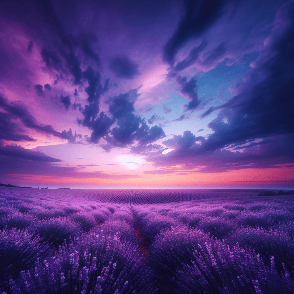 Dreamy Lavender Evening Paint By Color