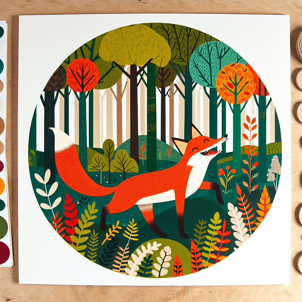 Fox's Hidden Haven DIY Paint By Numbers