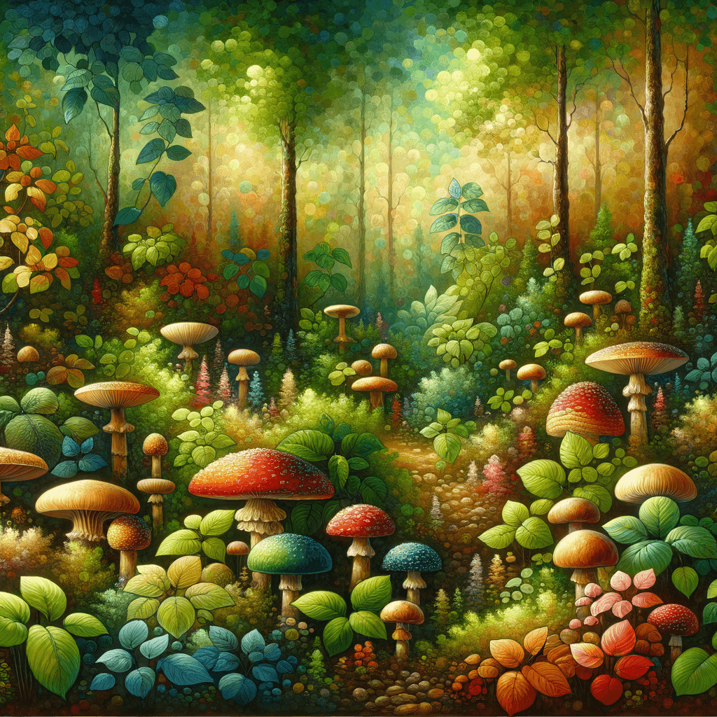 Mushroom Enclave Paint By Color