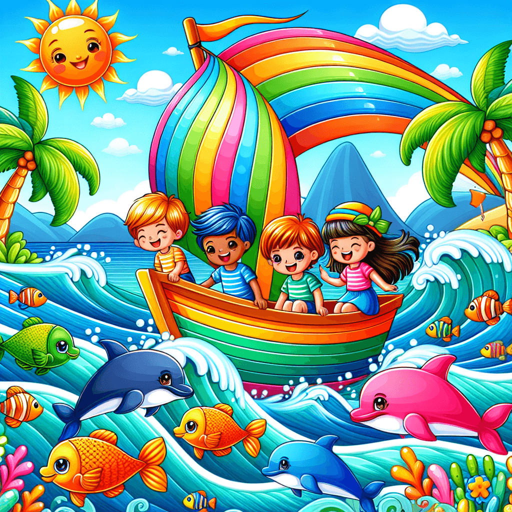 Cheerful Ocean Voyage Paint By Numbers Art
