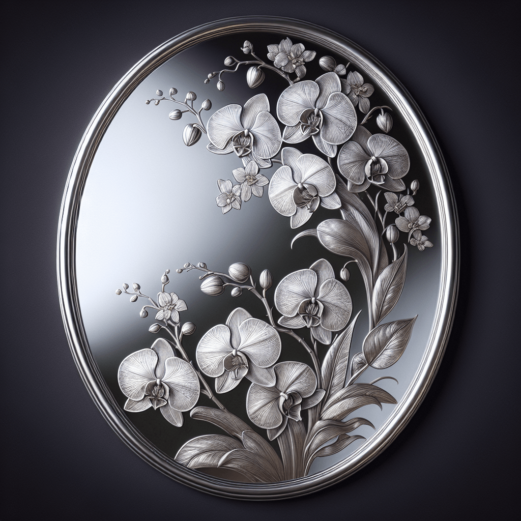 Orchid Symphony Mirror Numbered Painting Kits