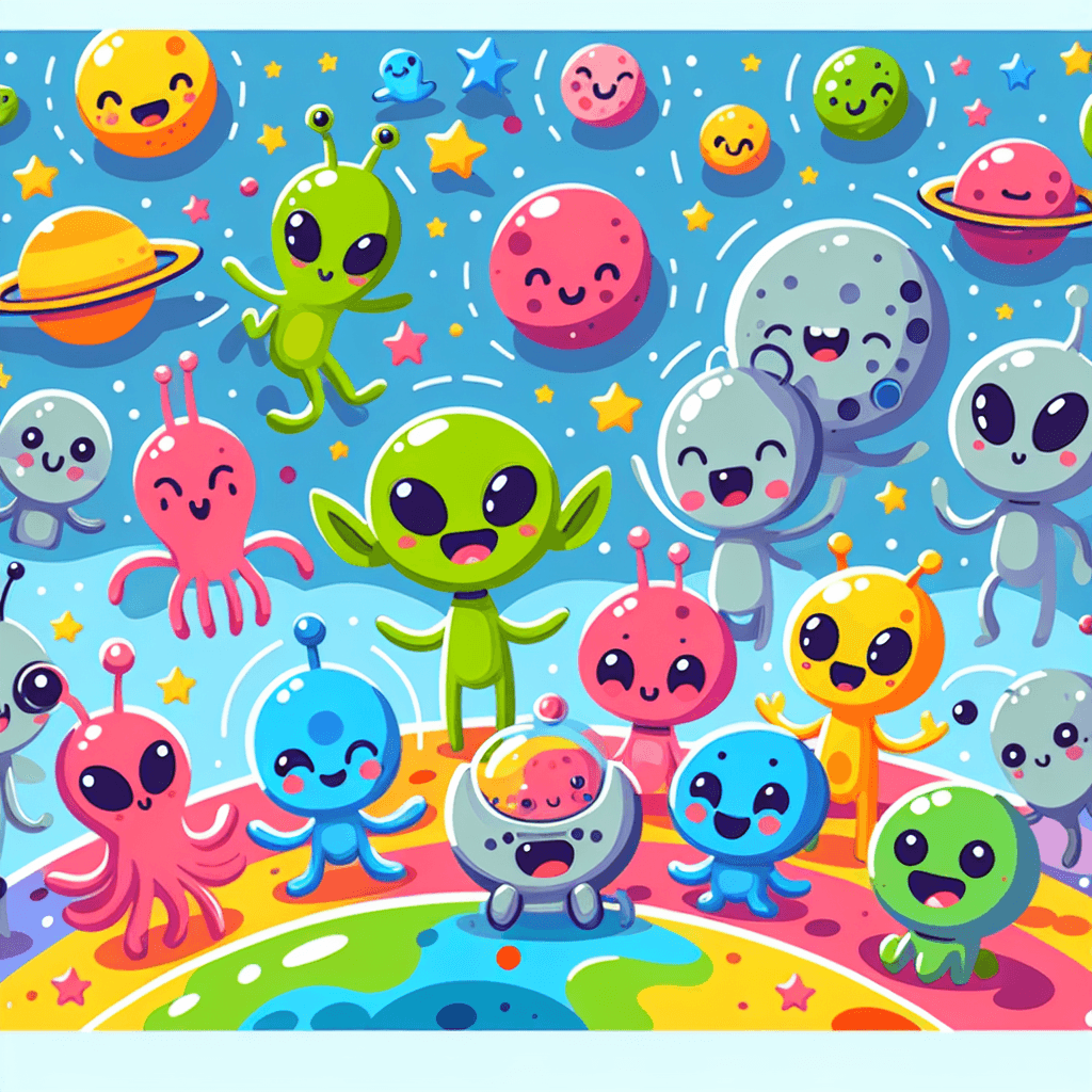Adventure With Space Aliens Painting By Numbers Kit