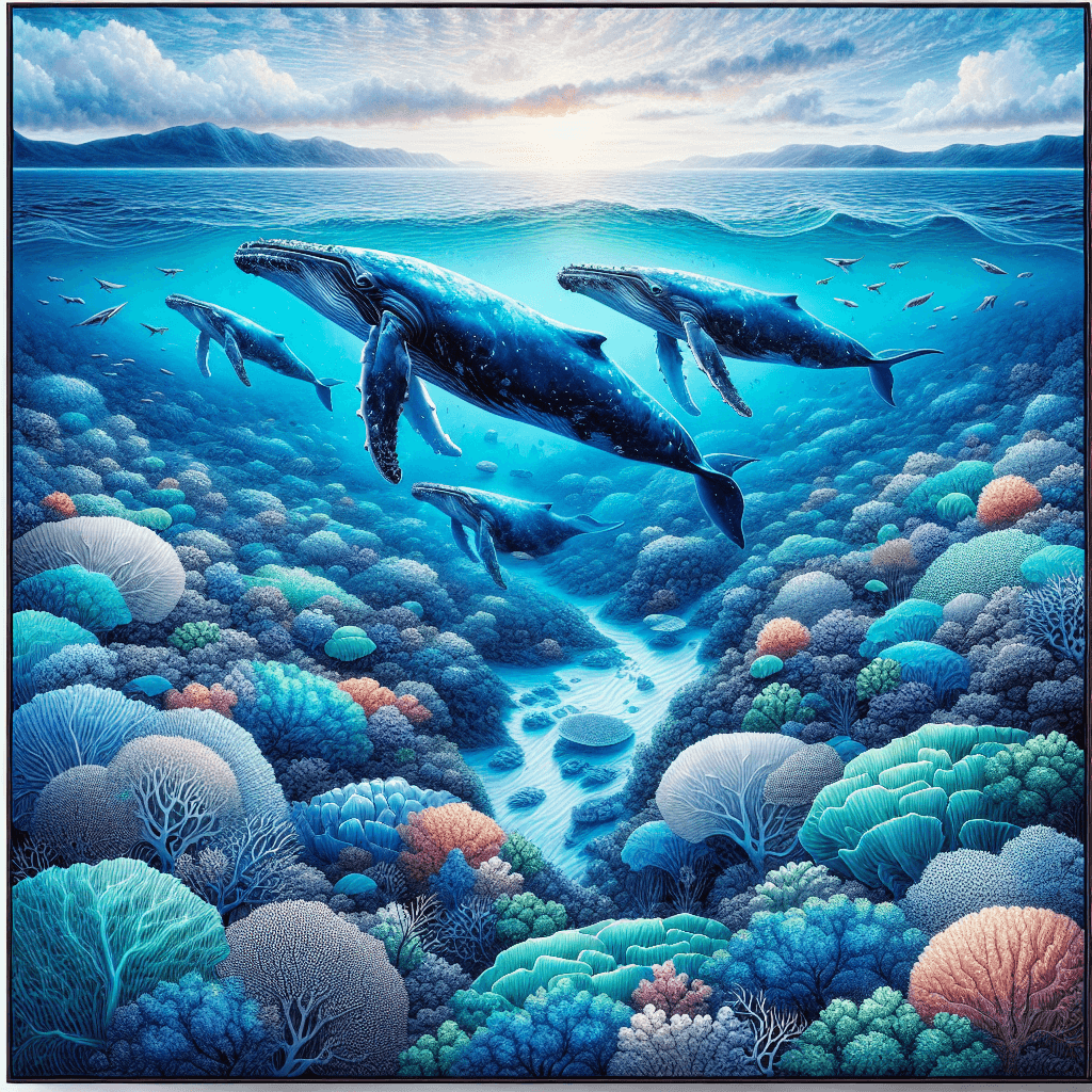 Majestic Whale Journey Painting Number Kit