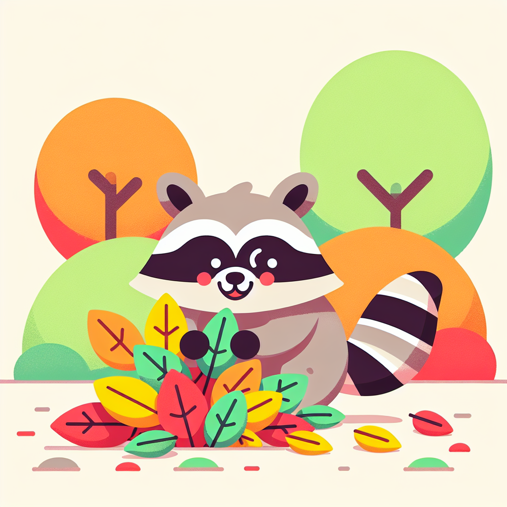 Wacky Raccoon Paint By Color