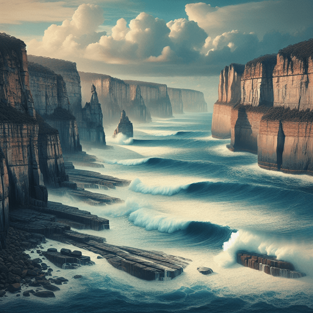 Dramatic Coastal Cliffs Paint By Numbers