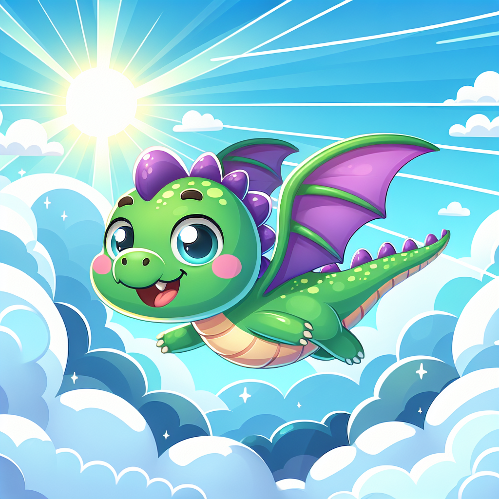 Adventurous Little Dragon Painting By Numbers Kit