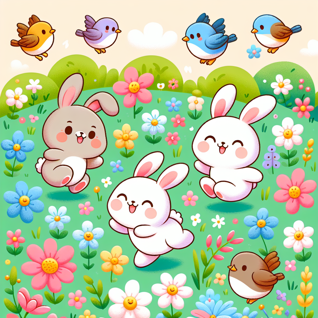 Springtime Bunny Parade Painting Number Kit