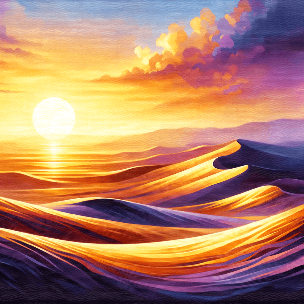 Soothing Desert Dunes DIY Paint By Numbers