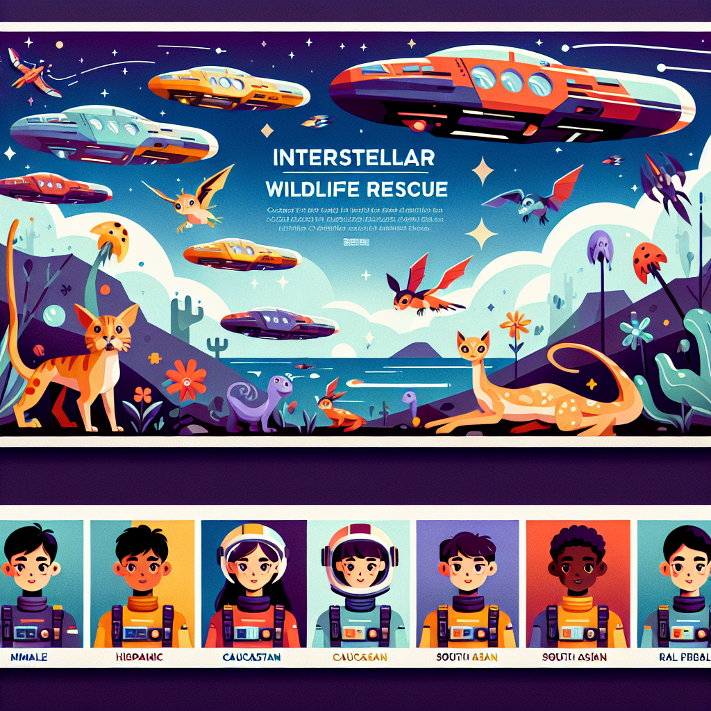 Interstellar Wildlife Rescue Numbered Painting Kits