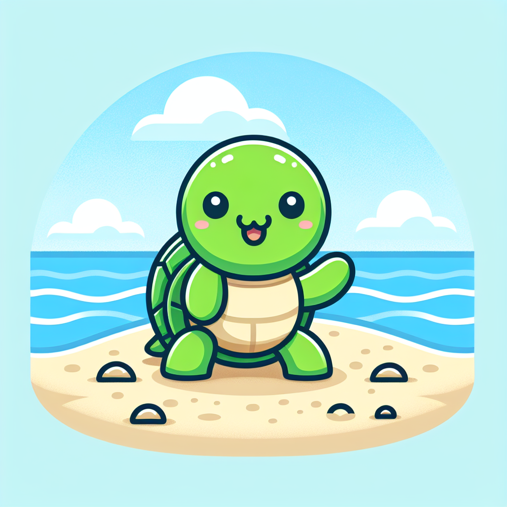 Curious Turtle Painting By Numbers Kit