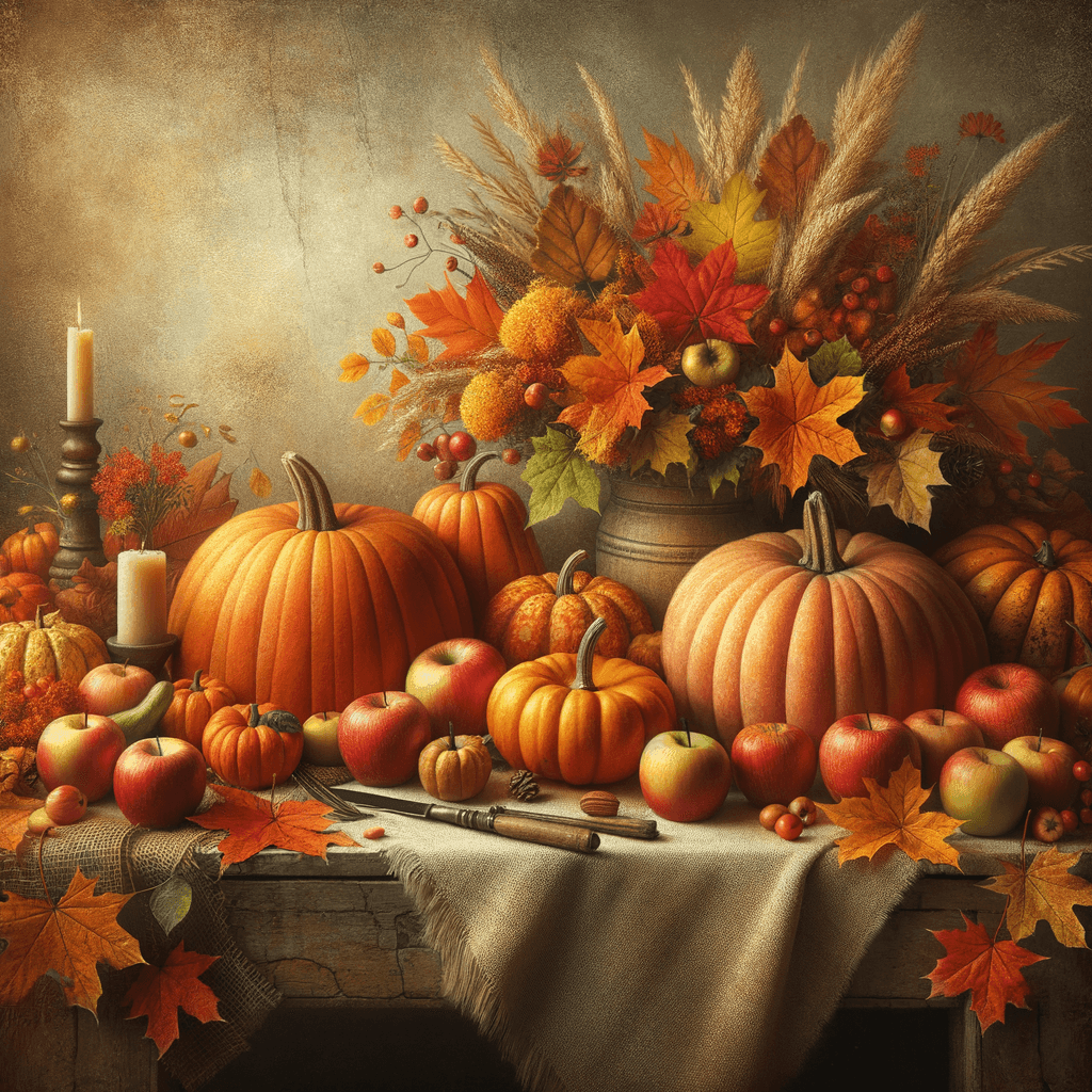 Autumn Harvest Festivities Painting By Numbers Kit