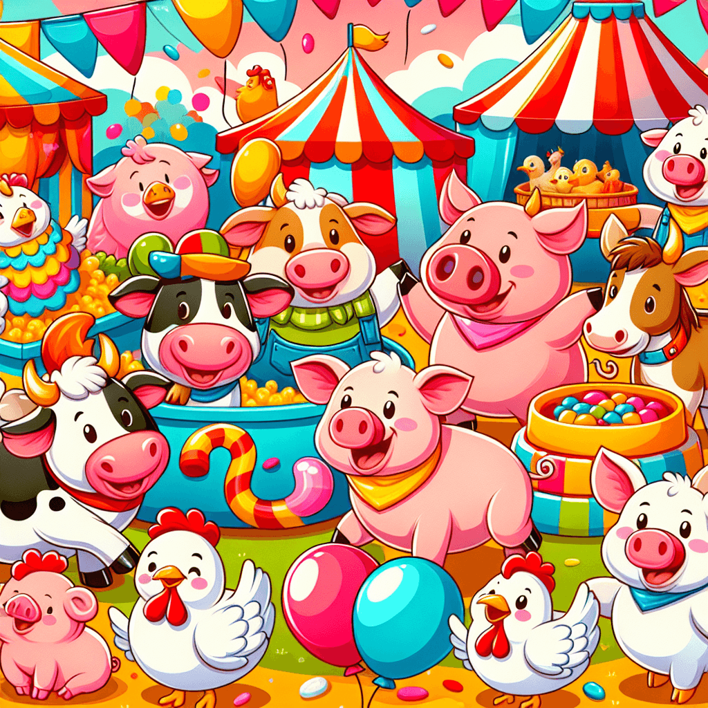 Sunny Farmyard Festival Numbered Painting Kits