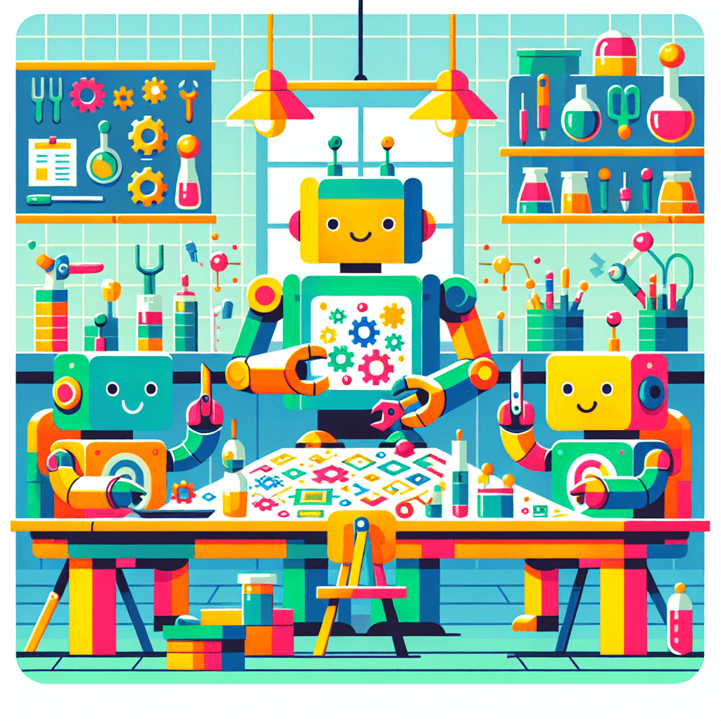 Robot Engineering Lab Paint By Numbers Art