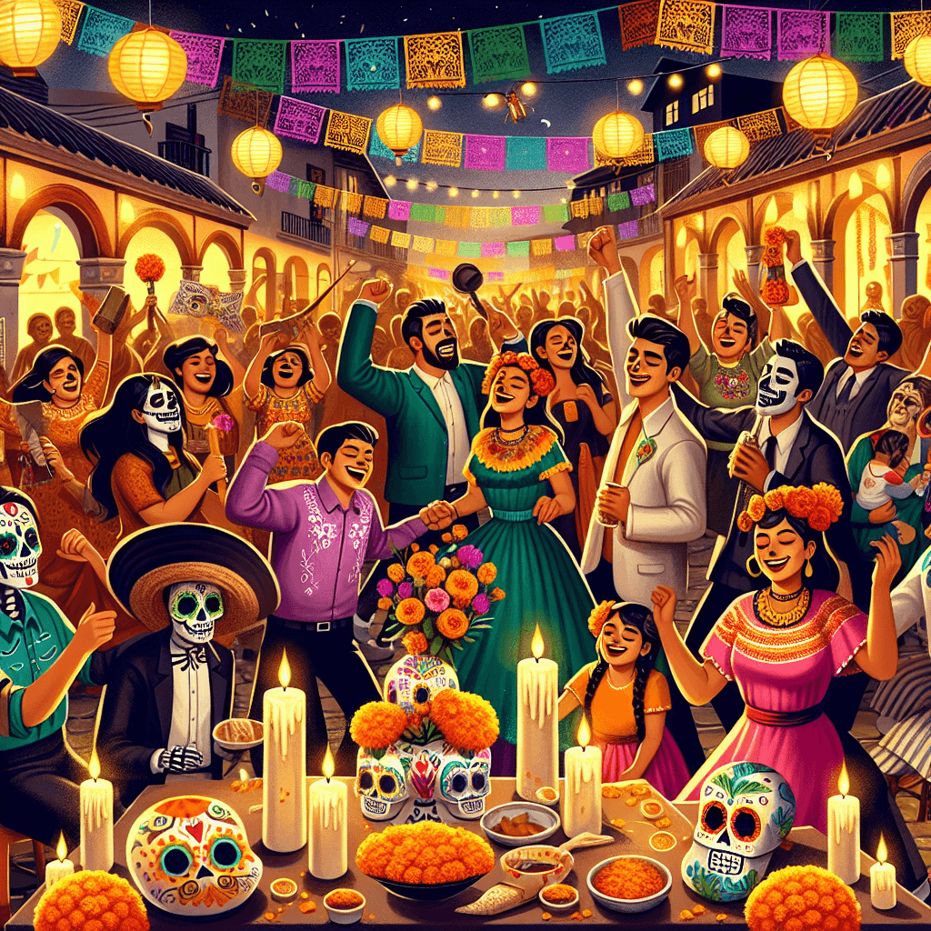 Noche De Muertos - Mexico City Number Painting