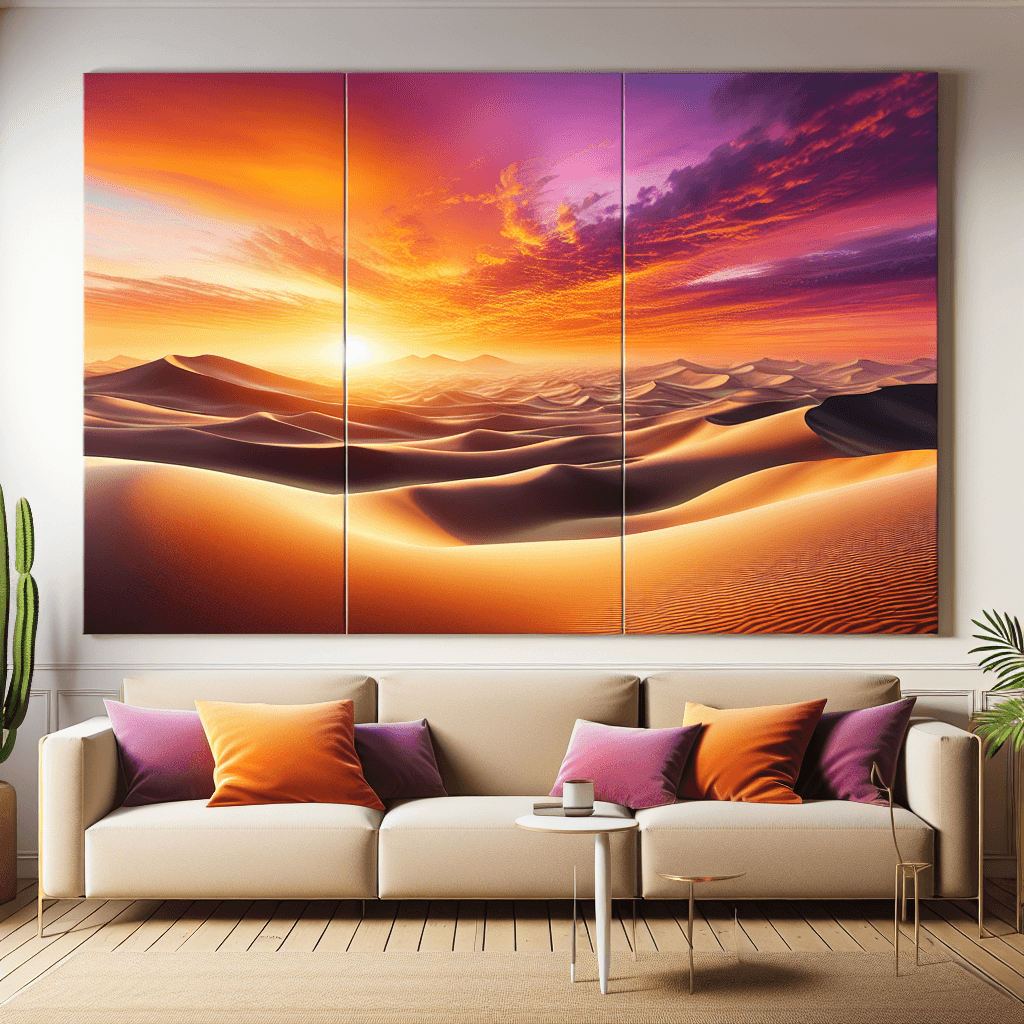 Peaceful Desert Sunset Paint By Number