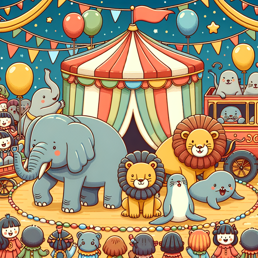 Circus Animals On Parade Paint By Color