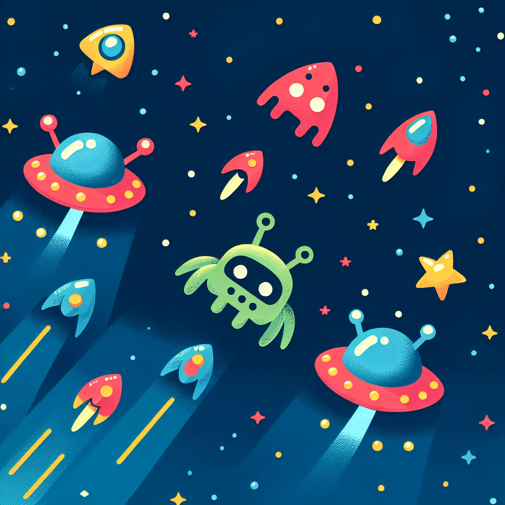 Space Invaders Paint By Color