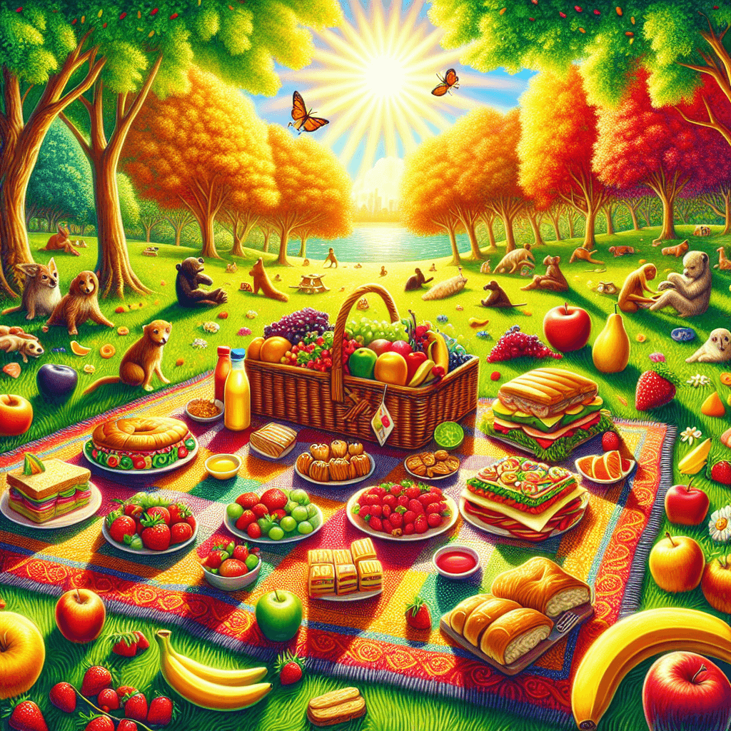 Sunny Picnic Delight Paint By Color
